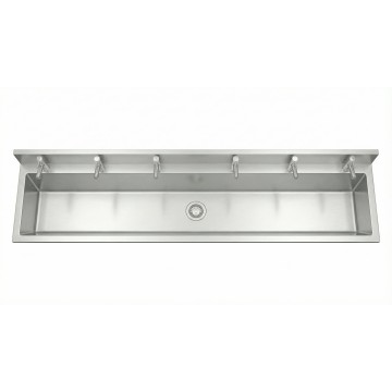 Lavatório Coletivo Com 6 Torneiras 3,00m - Construinox